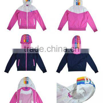 High Quality IWomen's Waterproof Windproof Jacket With Printing Hood photo-6