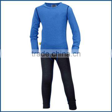 Kids merino wool thermal long underwear set