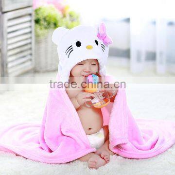 Trade Assurance Flannel Soft Hooded Baby Bath Towel photo-3