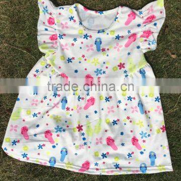 2016 New Fashion Baby Girl Slipper Fabric Outfit Summer Ruffle Children Clothing Children Clothing Set photo-2