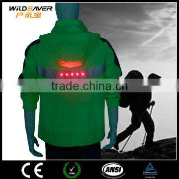 Reflective Waterproof High Visibility Winter Led Removeable Hood Jacket Men photo-3