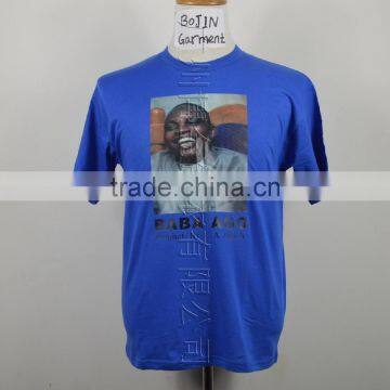 100% polyester royal blue color election tshirt cheapest price.