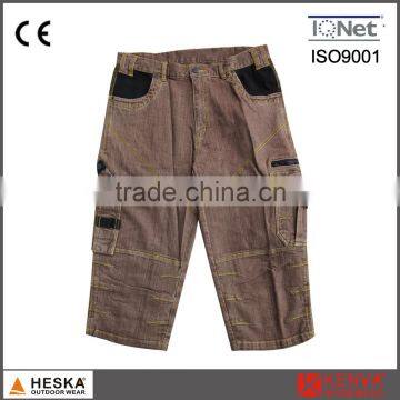 Custom Cotton Short Work Wear Men Jeans Pants