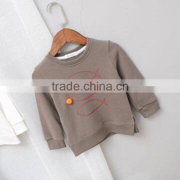 Hot sale fish cute printing wholesale kids french terry sweatshirt