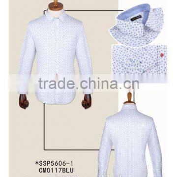 100% Cotton Blue Poplin Custom Made to Measure Custom Mens Dress Shirt photo-5