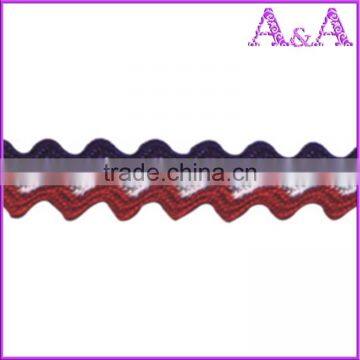 Low Price 100% Polyester Ribbon/Zig Zag Ribbon photo-3