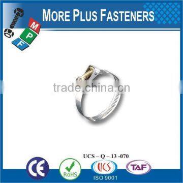 Made in Taiwan Stainless Steel thin hose clamp flexible hose clamp quick release