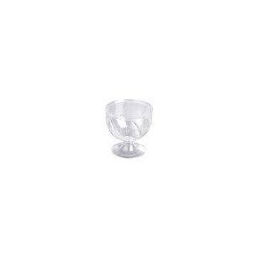 Clear 160ml Disposable Plastic PS Goblet Cup Dessert Container