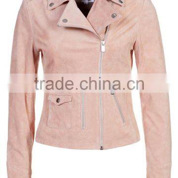 Good Prices Superior Quality Casual Ladies Fashion Biker Leather Jacket