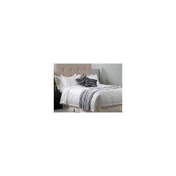 Cotton Embroidery Fabric 220TC Luxury Hotel Bedding Sets Queen Size / Full Size