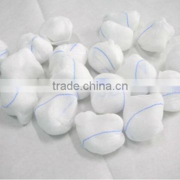 gauze balls with x-ray thread