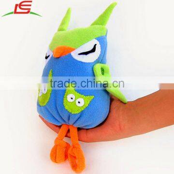 custom sleeping owl soft stuffed blue felt kid stoy