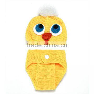 Factory wholesale funny duck crochet photo props kids birthdays M5042806