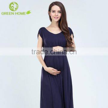 Beautiful Black Long Maternity Dress