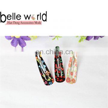 Wholesale Flower Print Hair Snap Clips and Bobby Pins Matel Hair Clips for Kids photo-6