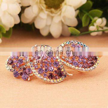 Wig Shape Latest Fashion Rhinestone Barrette Hair Clip