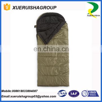 super light cotton envelope style hooded sleeping bag for hiking