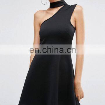 2017 Bodycon One Shoulder Dress High Fashion Design photo-2