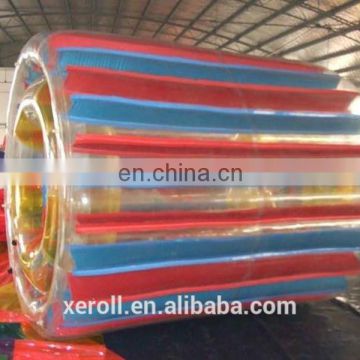 Latest plastic big water walking inflatable fun roller