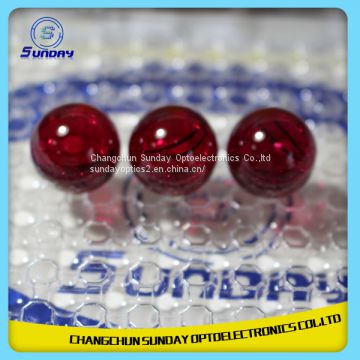 Ruby ball lens and half ball lenses in stock