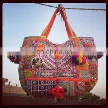 Traditional Indian Banjara Gypsy Bag / Handmade Pom pom Banjara Fashion Bag