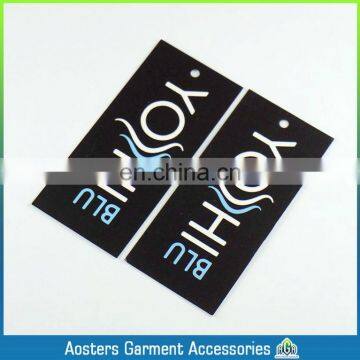 customized fashion black paper hang tag made in china