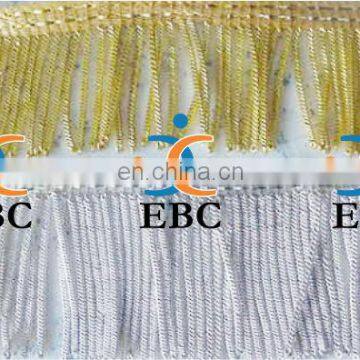 silver metallic bullion fringe, gold metallic bullion fringes, metal wire fringe, bullion fringe