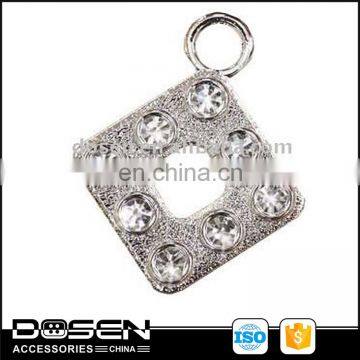 Decorative handbag zipper pulls with rhinestone , nice design Shiny zipper pull