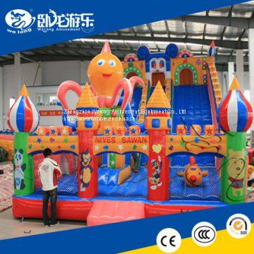 2018 hot sale new product kids inflatable bounce castle Inflatable big Slide for sale