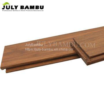 China Factory Caramel Strand Woven Bamboo Flooring Click Lock Laminated Bamboo Wood Flooring for Indoor photo-2