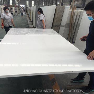 Artificial pure white color quartz stone