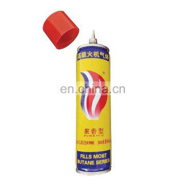 China lighter gas can and universal butane gas bottle