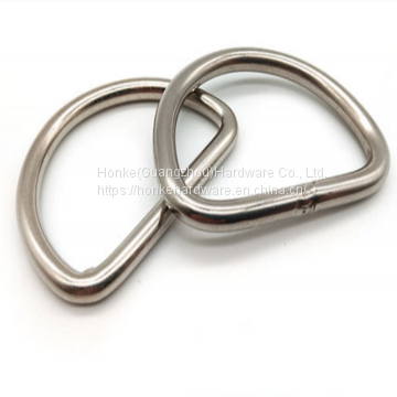 Wholesale Custom Nickel Belt Metal Buckle Brass Ring For Key Chain D Ring Metal Ring