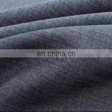 100% polyester dim out  linen look luxurious blackout curtain material fabric