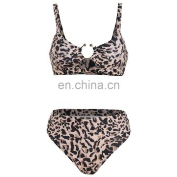 2020 two pieces  sexy women leopard  push-up women swimwear swimsuit beachwear  bathing suit