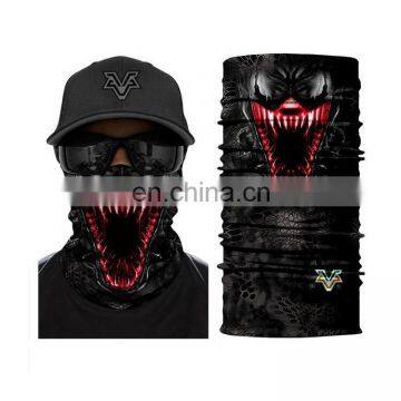Wholesale Customized Seamless Multifunctional Headwear Outdoor Sports Soft Black Neck Gaiter Tube Bandana Face Mask photo-6
