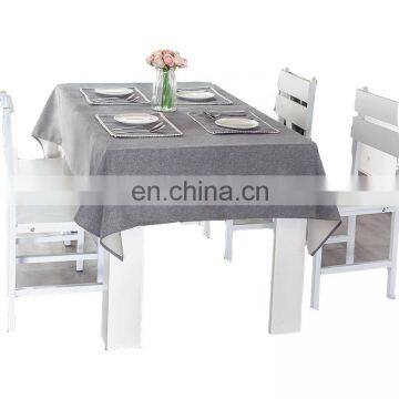 High Quality Simple Solid Color Cotton Linen Table Cloth For Dining Room Living Room Picnic Party photo-2