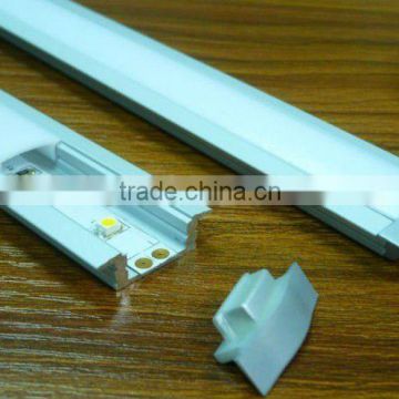 white and gray color extruded aluminum profile for decoration