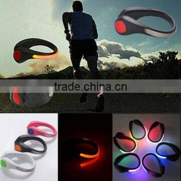 Sports LED Luminous Shoe Clip Light Night Safety Warning Bike Cycling Running