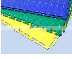 PVC Modular Interlocking Floor Tiles for Workshop Indoor Round Coins Style