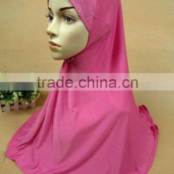 A513 new styles PLAIN one piece 3.5%Spandex 90*60cm Muslim hijab islamic hijab