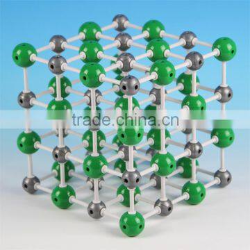 Ionic Crystal Model Sodium Chloride NaCl Molecular Instructure model