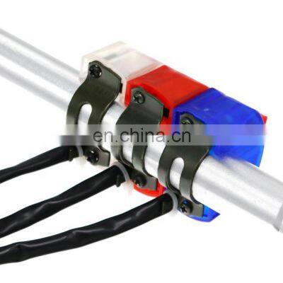 Colorful waterproof 22mm 12V ON/OFF button start and stop motorcycle handlebar switch with light