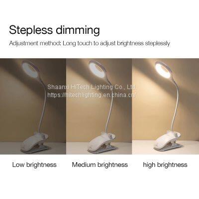 Touch Desk Lamp Dimming Table Lamp Clip Flexible Usb Charging Eye Protection Student Reading Lamp Phone Holder for Bedroom photo-4