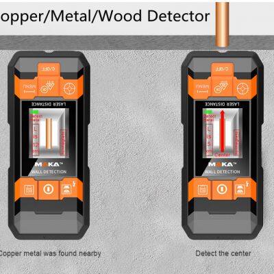2 IN 1 Measuring Instrument Stud Finder Laser Distance Tape Meter Scanning Wall Scanner Detector