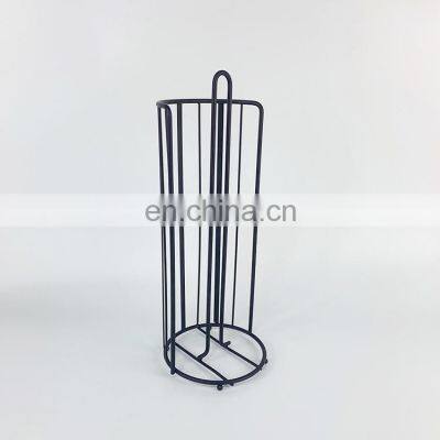 Wrapping Paper Holders Standing Black Toilet Paper Roll Holder Kitchen Tissue Paper Holder