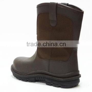Best Quality Brown Color Pull-up Rubber Sole Safety Rigger Boots photo-4