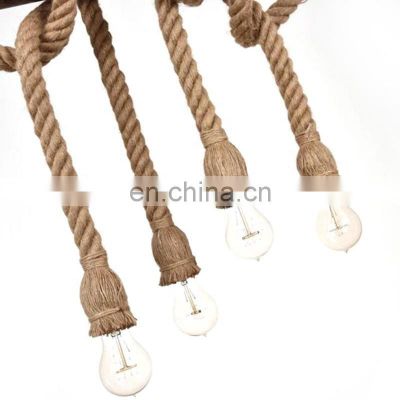 Environmental Friendly Natural Hemp Fabric Electrical Wire Beige Cable Vintage Lamp Cord Braided Retro Pendant Light Lamp