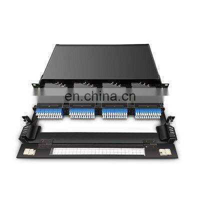 10G 40G High Density 19 Inch 1U MPO/MTP-LC 24F Optical Cassettes 48,72,96,144 Core MPO Fiber Optic Patch Panel photo-3