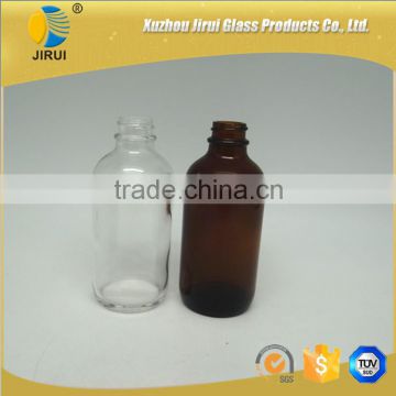 120ml 4oz clear / amber boston round glass bottle /pharmaceutical glass bottle